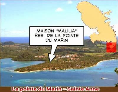 Malilia Beach A Sainte-Anne - Wifi -5 Min A Pied De La Plage Exterior foto
